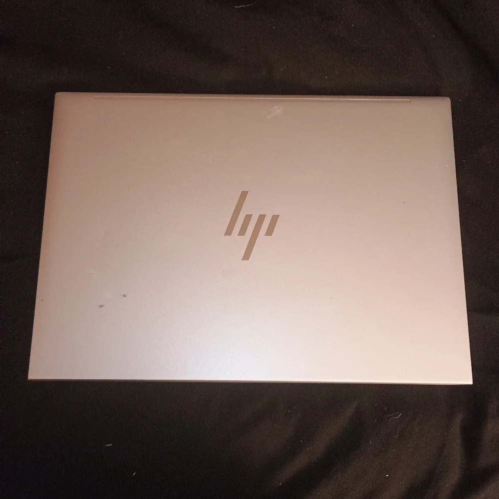 HP Silver Laptop with Sleek Design and Vibrant Display